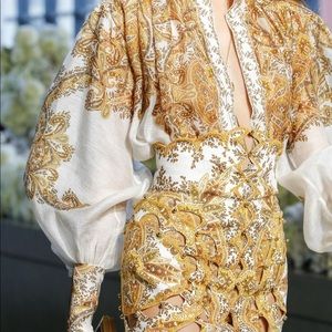 Zimmermann zippy billow blouse